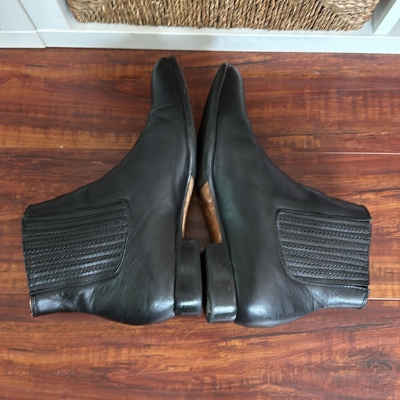 Black Leather Chelsea Boots Original Michel Made in Mexico Women’s Size 8.5 - Picture 5 of 11
